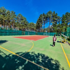 Мини футбольное поле в санатории Орджоникидзе в городе Кисловодске - фотография