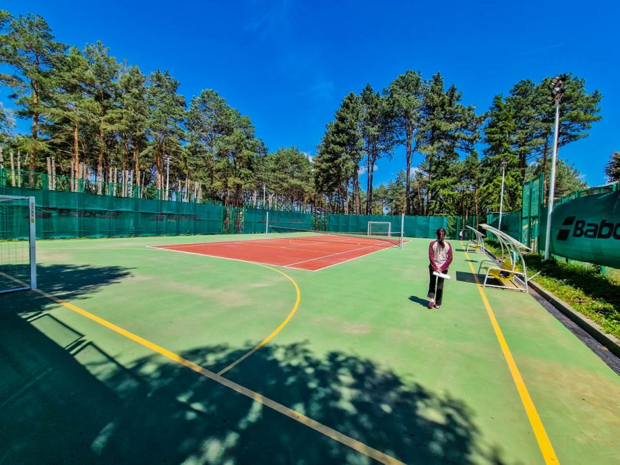 Мини футбольное поле в санатории Орджоникидзе в городе Кисловодске - фотография