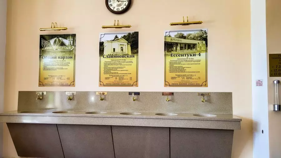 Бювет в санатории Орджоникидзе в городе Кисловодске - фотография